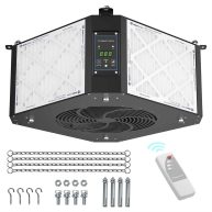 ABESTORM 360 Degree Intake Air Filtration System Woodworking Hanging Air Filter with Strong Vortex Fan for Wood Workshop