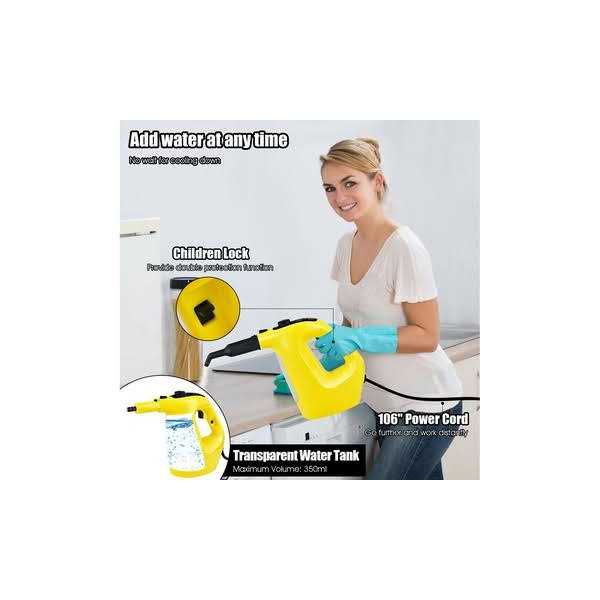 1400W Multipurpose Pressurized Steam Cleaner Mop W/17 Pieces Accessories - Image 5