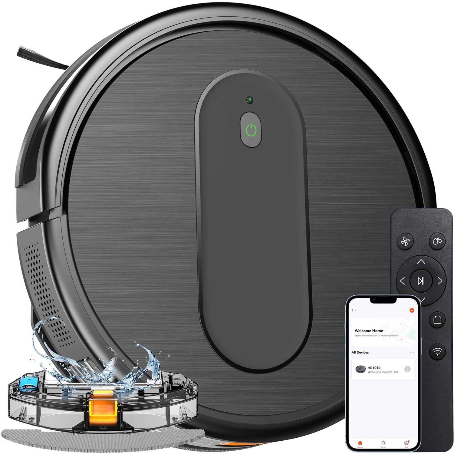 Onson Robot vacuum cleaner, 3 in 1 Mopping Robot vacuum and mop combo with Schedule