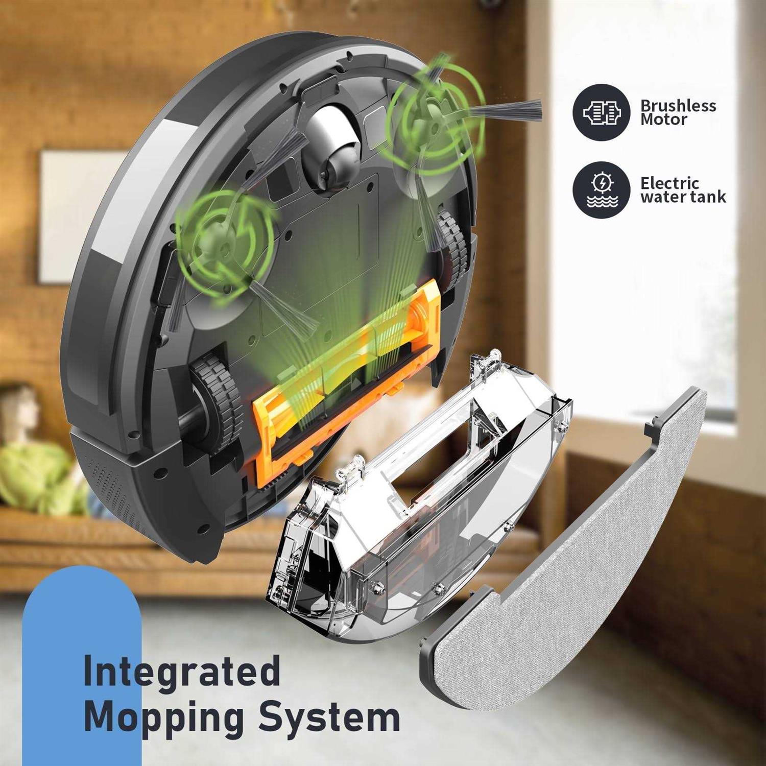 Onson Robot vacuum cleaner, 3 in 1 Mopping Robot vacuum and mop combo with Schedule - Image 2