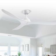Parrot Uncle Joachim 56 in. Modern Black 3-Blade Propeller Ceiling Fan with Remote Control