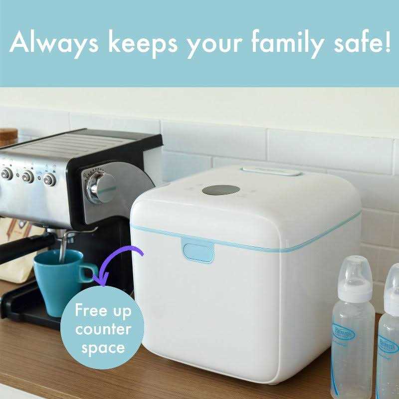 Papablic 4-in-1 UV Light Sanitizer UV Sterilizer and Dryer Pro UV Sterilizer Box with Dual UV-C Lamps for Babies & Whole Family - Image 2