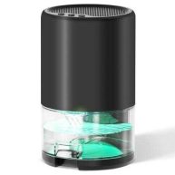 Panergy Small Dehumidifier 35oz for Home 2600 Cubic Feet with 7 Color LED Lights