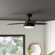 42 Careem 3 Blade Standard Ceiling Fan with Pull Chain and Light Kit Included Winston Porter Finish