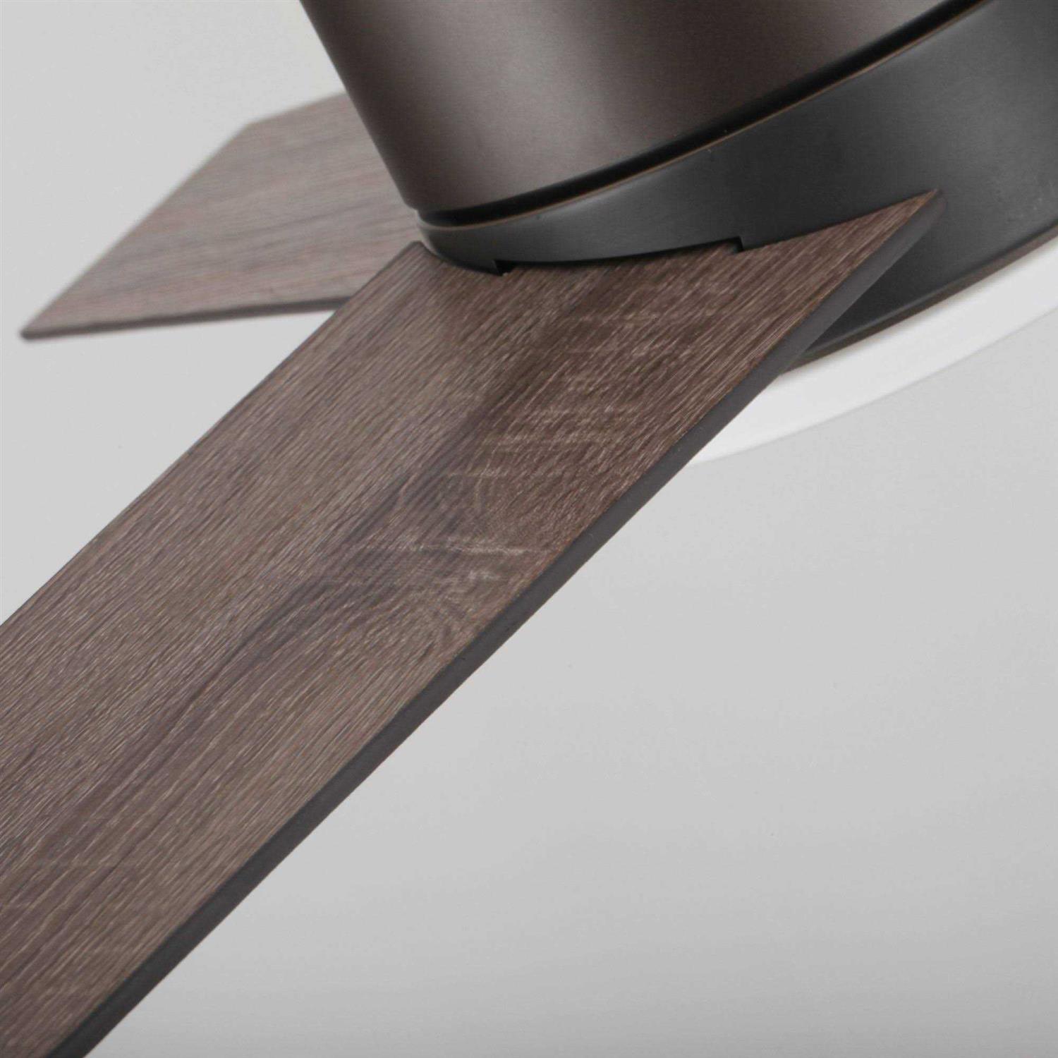 Parrot Uncle 48-in Bronze Color-changing LED Indoor Flush Mount Propeller Ceiling Fan with Light Remote F6298110V - Image 2