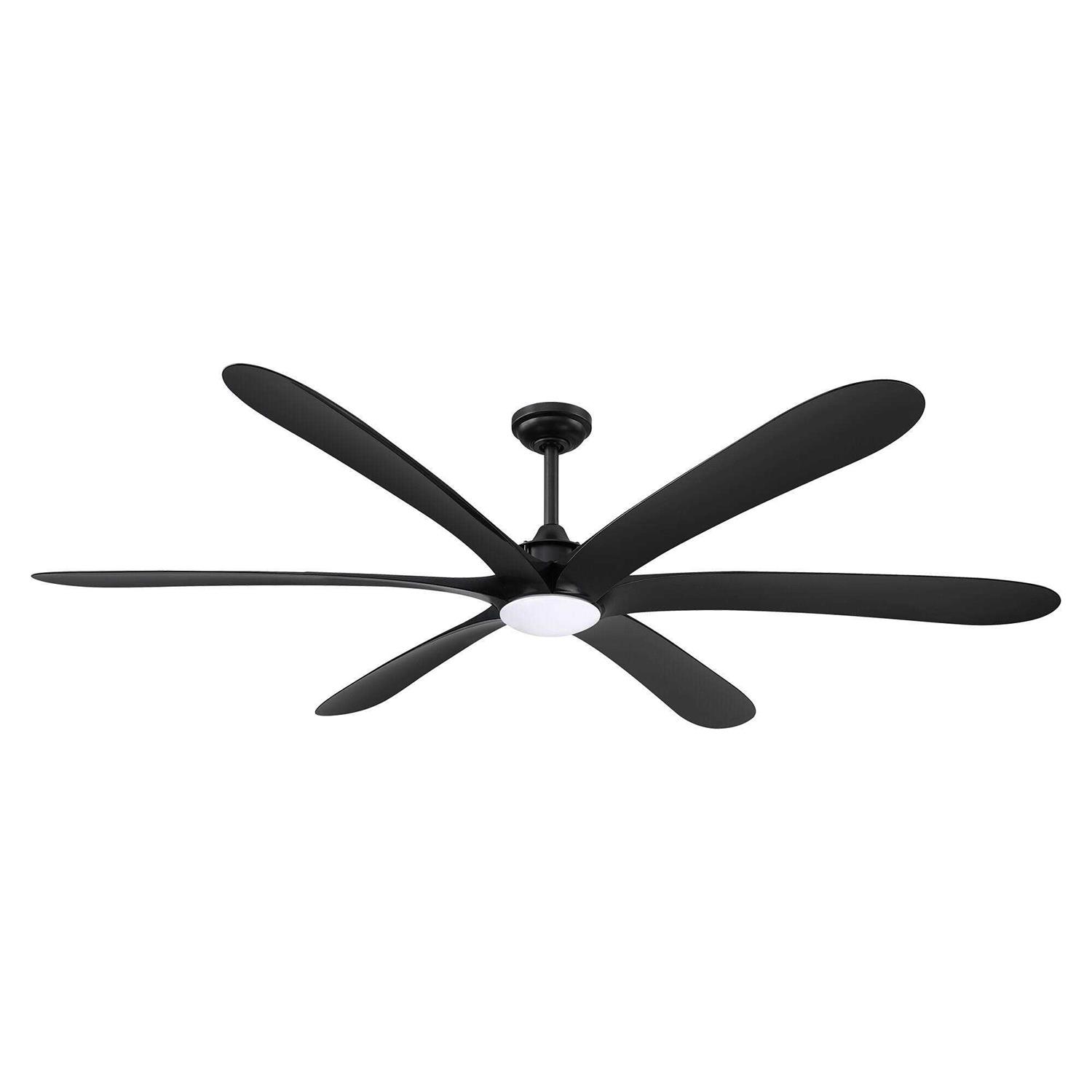 Parrot Uncle 72-in Black LED Indoor Ceiling Fan with Light Remote - Image 4