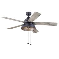 Prominence Home 51659-45 52 in. Brightondale Industrial Style Indoor Outdoor LED Ceiling Fan with Light