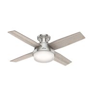 44 Hunter Dempsey LED Matte Silver Ceiling Fan with Remote 51757