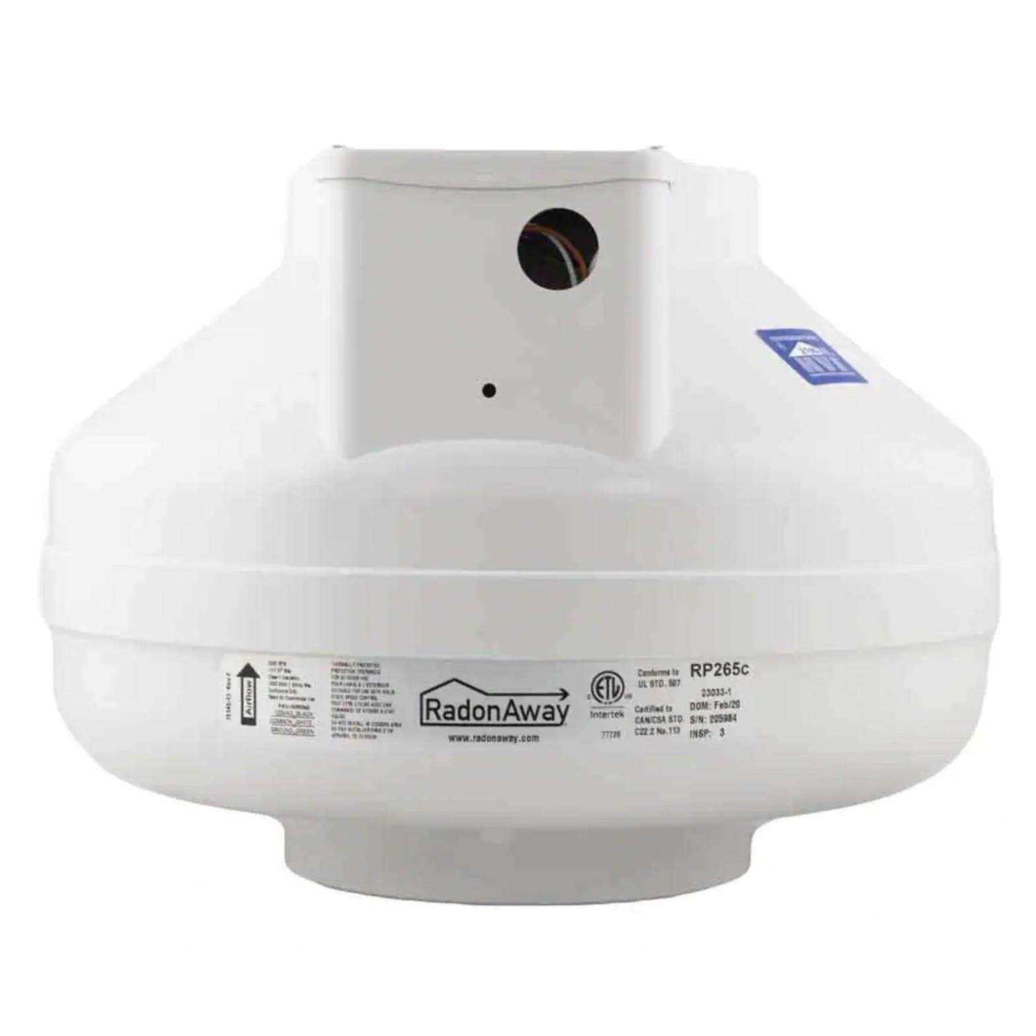 RadonAway RP265 Radon Mitigation Fan