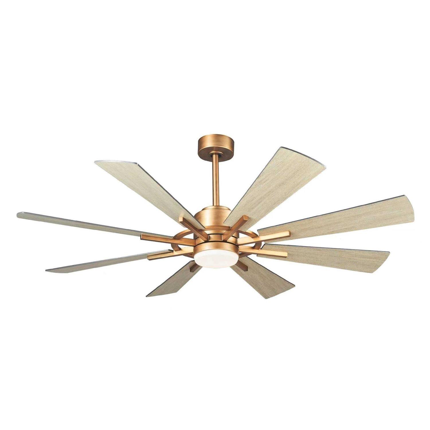 Parrot Uncle 60 Reversible 8-Blade Farmhouse Windmill LED Ceiling Fan with Remote - Image 3