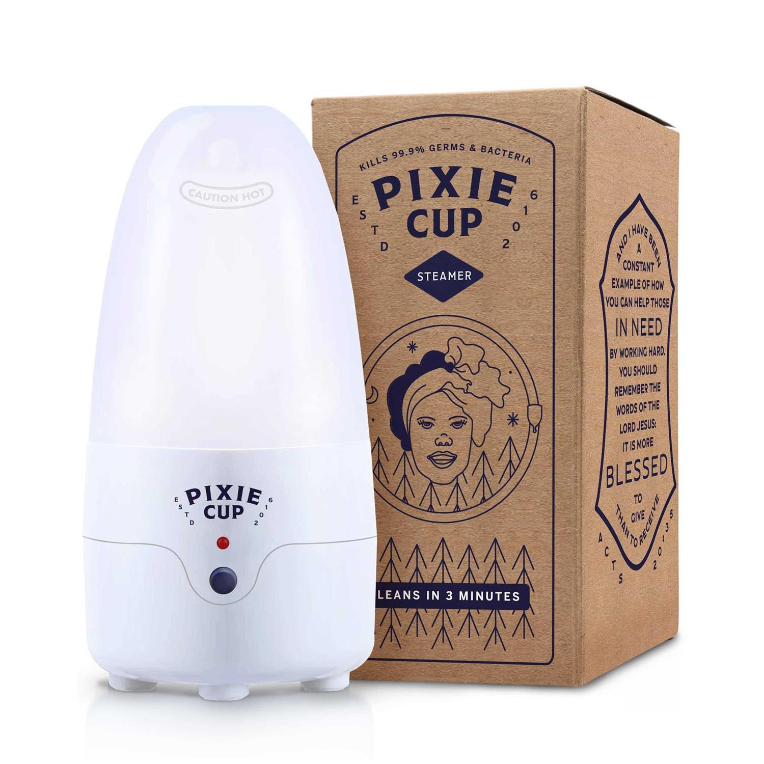 Pixie Cup Pixie Menstrual Cup & Disc Steamer Sterilizer Ranked 1 for The Best Steamer