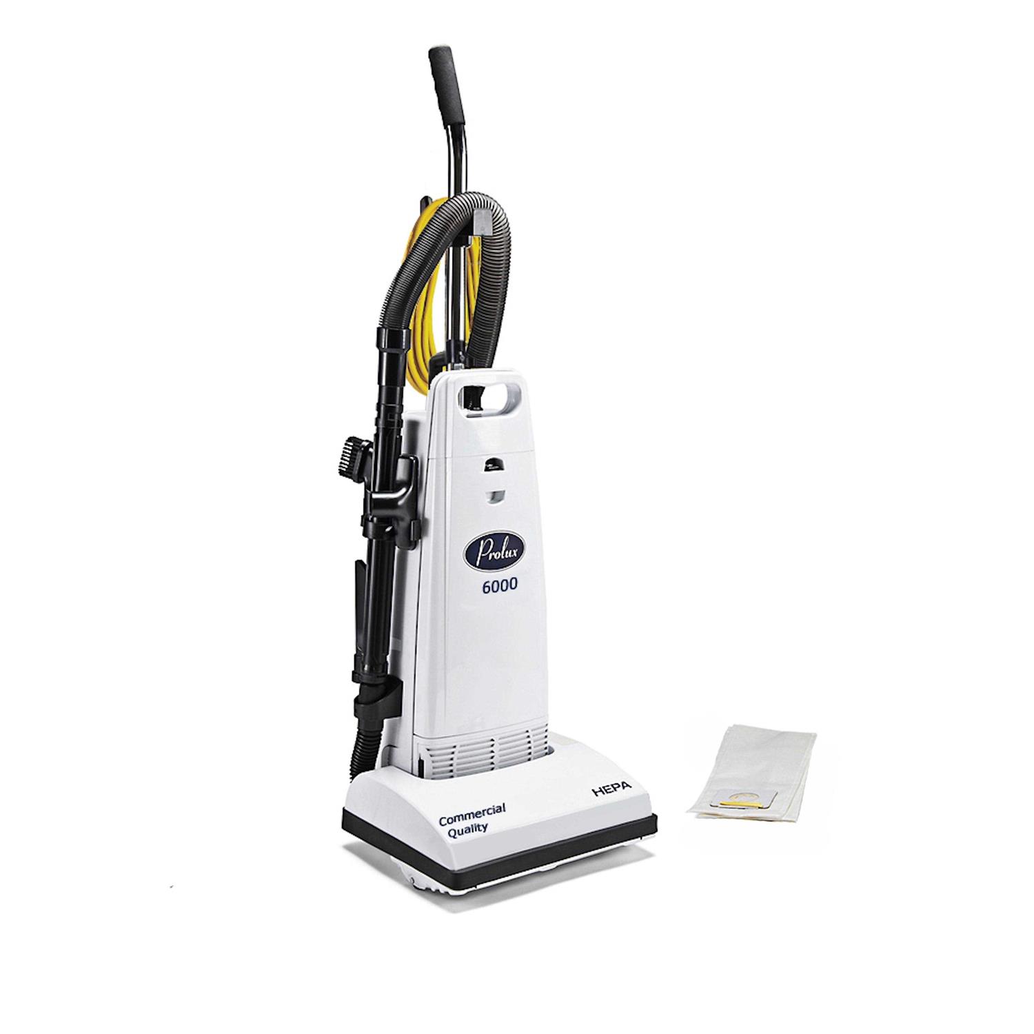Prolux 6000 Upright Commercial Vacuum with on board tools and Washable Hepa Filter
