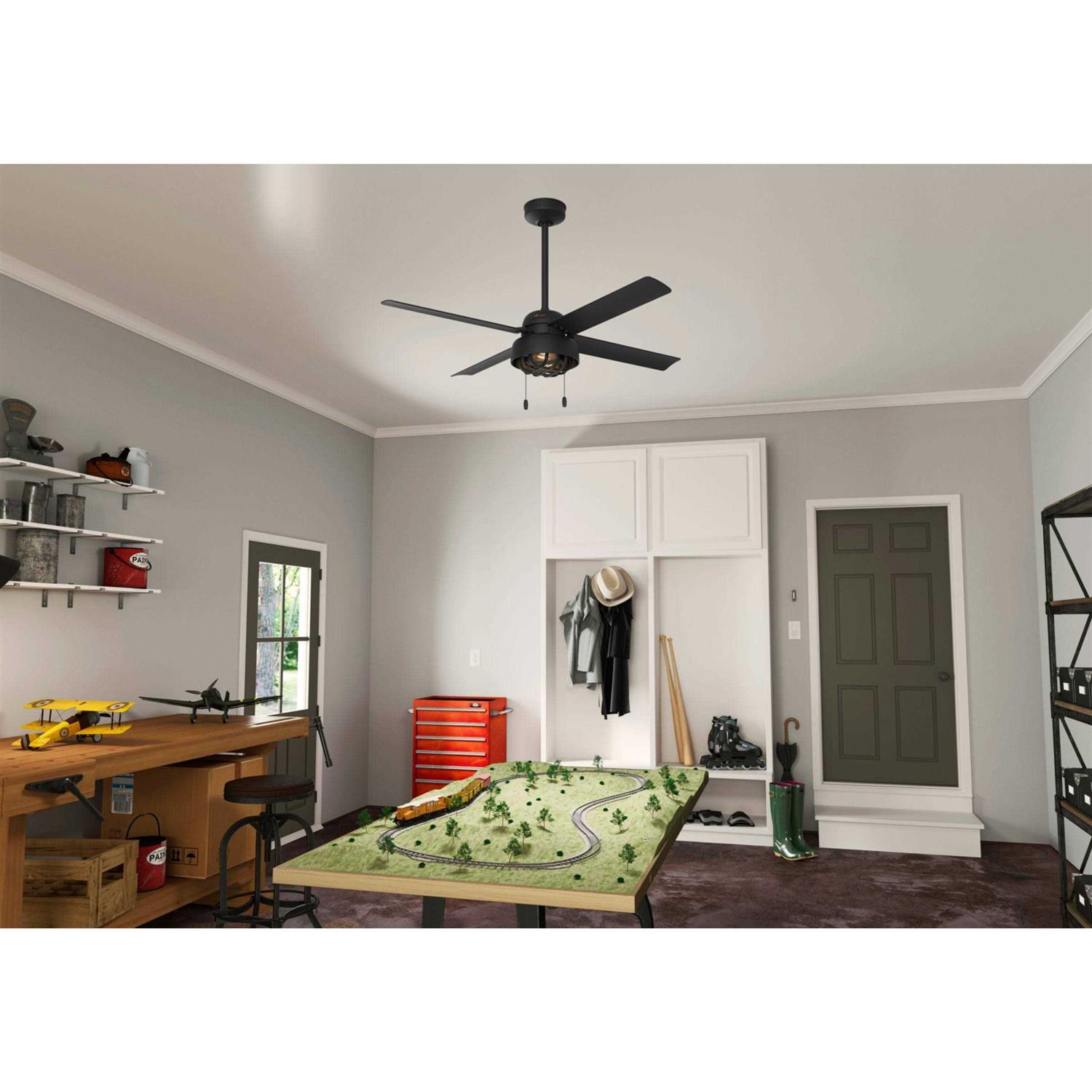 52 Hunter Spring Mill Outdoor Ceiling Fan with LED Module 50336 - Image 2