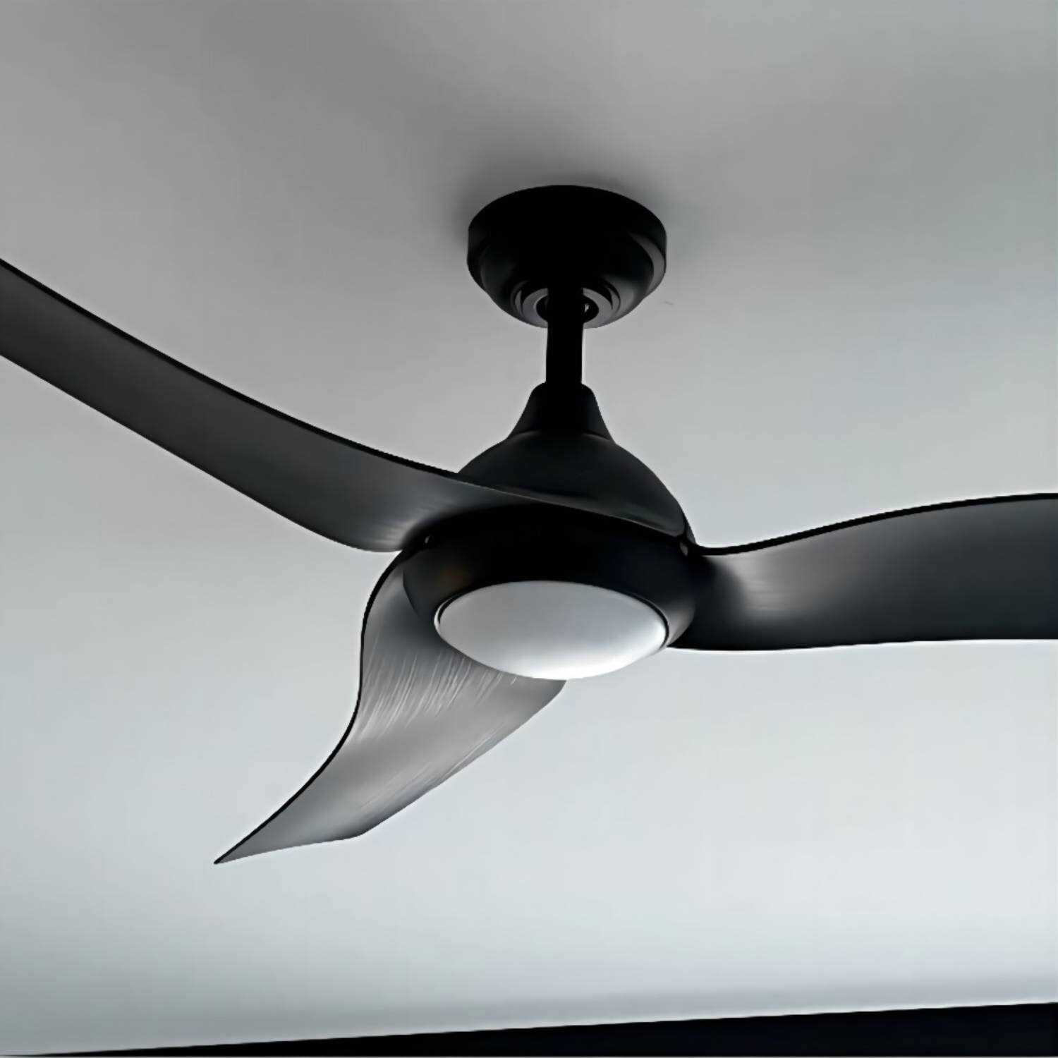 Parrot Uncle 52 inch Modern Grey Propeller 3-Blade LED Ceiling Fan with Light and Remote - Image 2