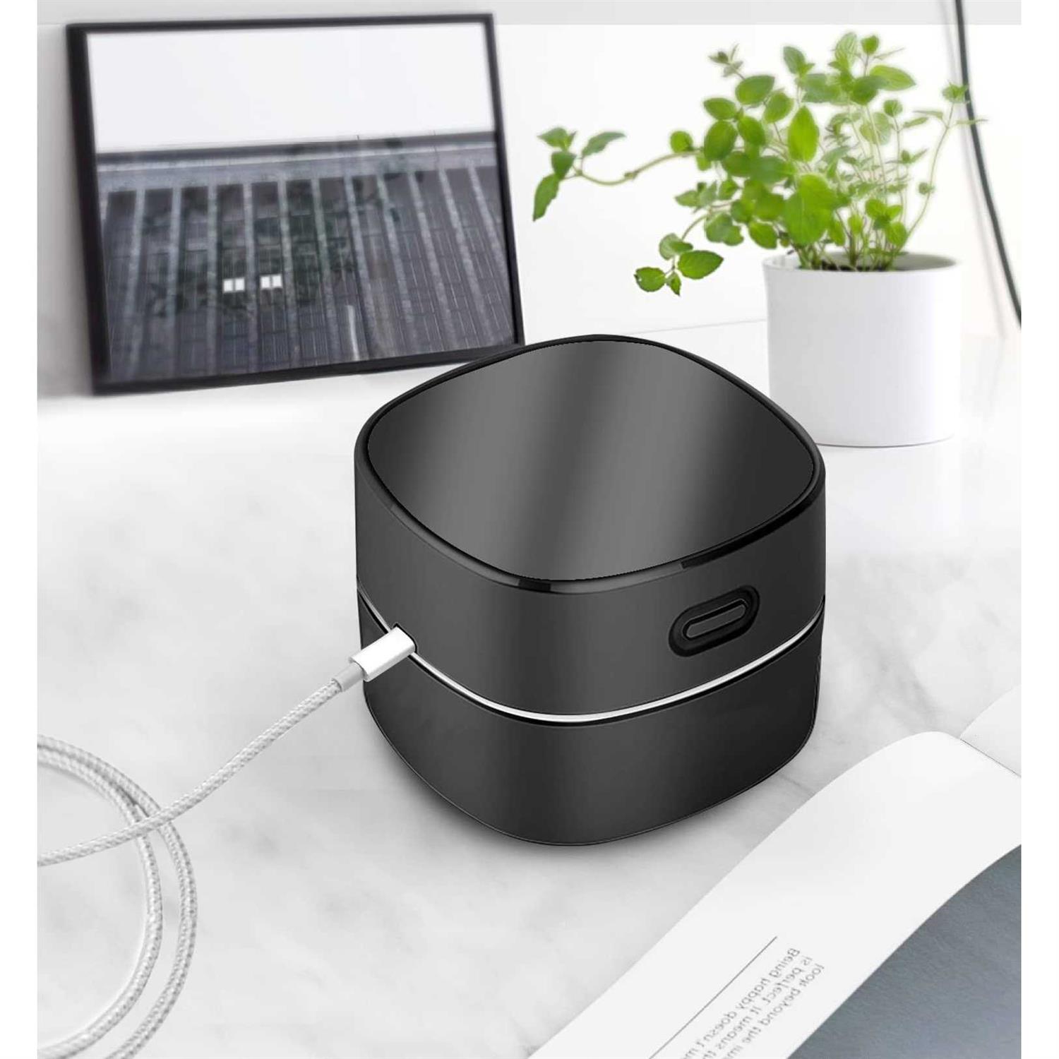 ODISTAR Desktop Vacuum Cleaner,Mini Table dust Sweeper Energy Saving,High Endurance up to 400 mins,Cordless&360o Rotatable Cleaning Hairs - Image 2