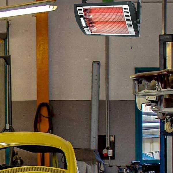 Optimus 1320-Watt Electric Infrared Garage/Shop Ceiling Mount Bladeless Utility Heater - Image 3
