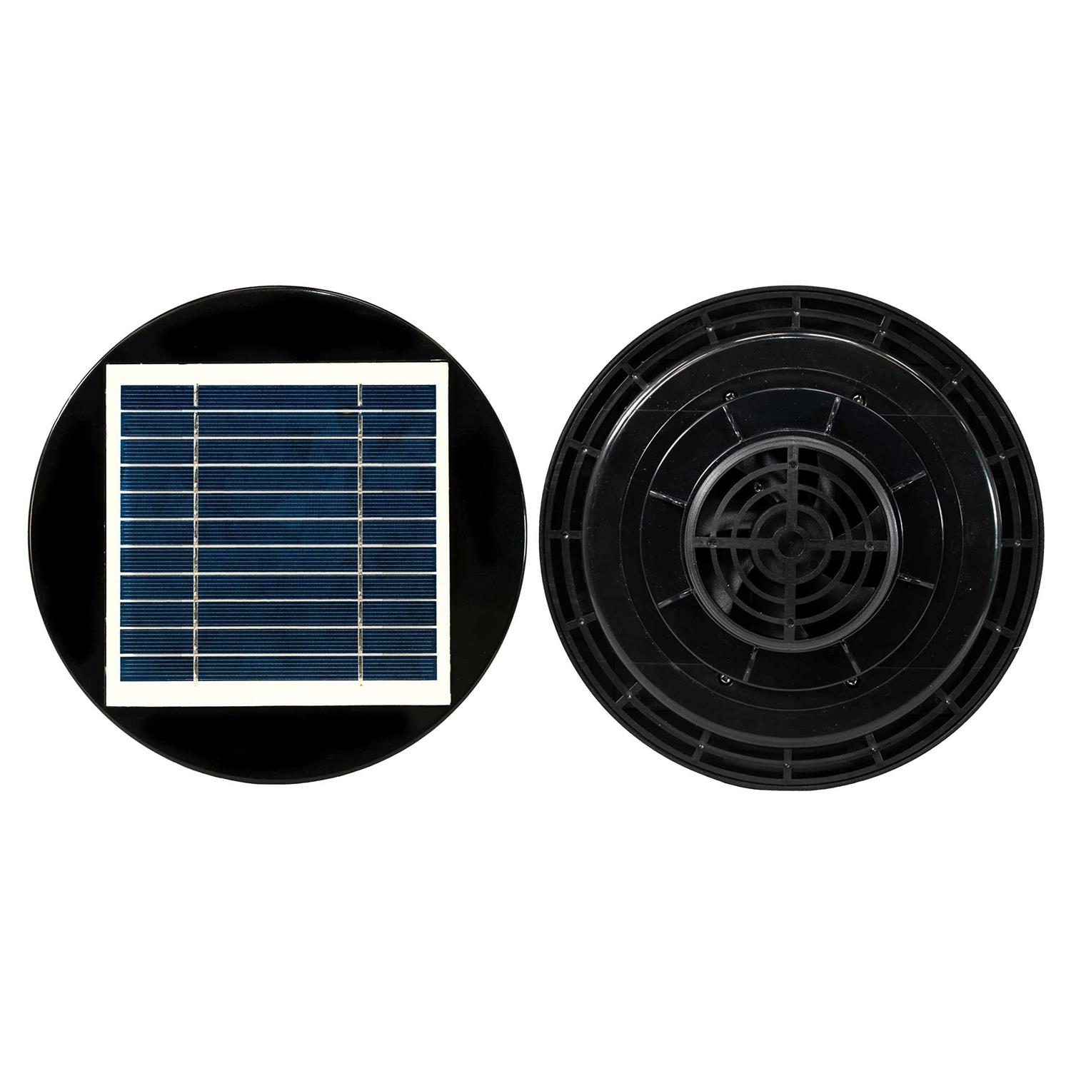 Quietcool Solar Utility Fan for Sheds, Greenhouses, Portable Restrooms and more