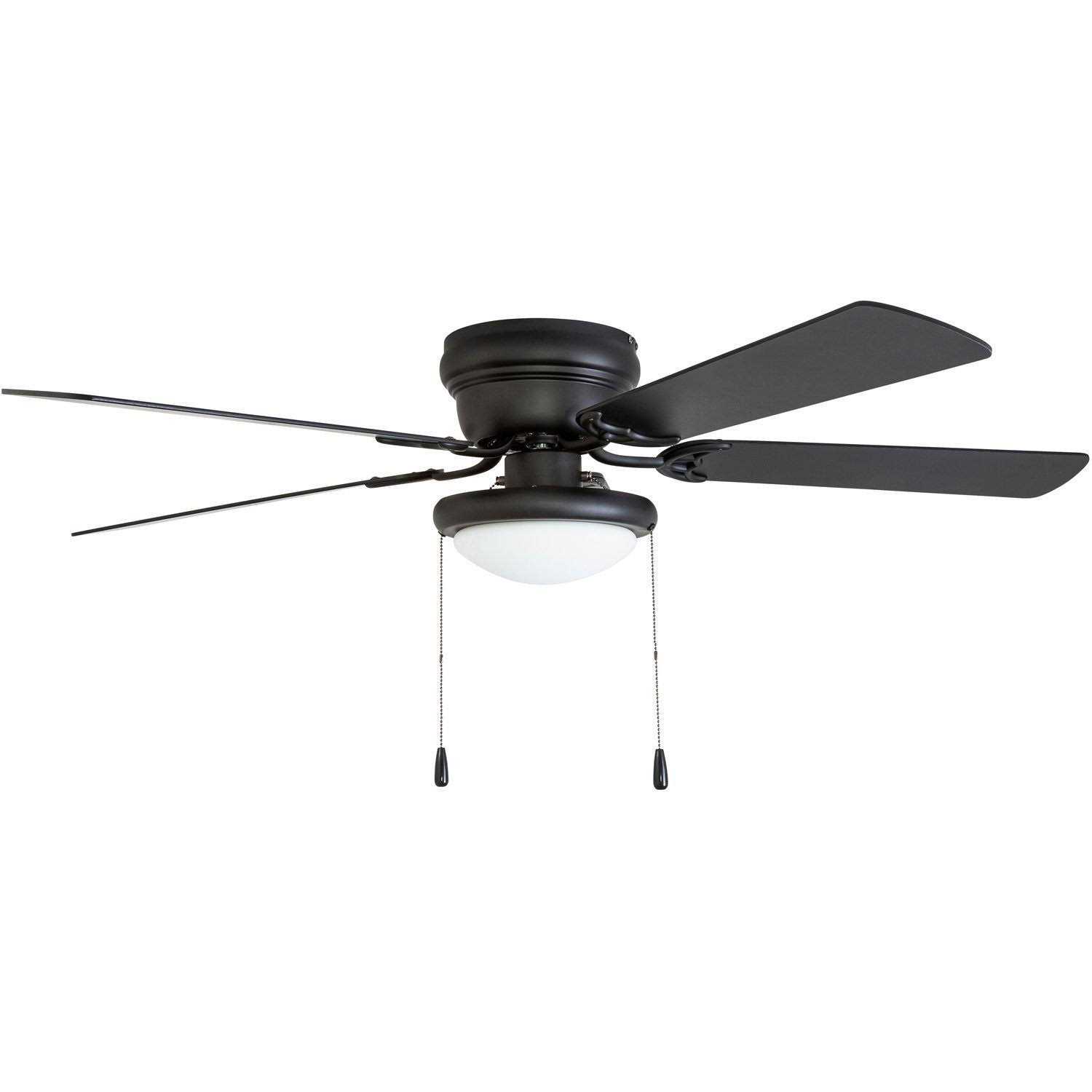 Portage Bay 50251 Hugger 52 Matte Black West Hill Ceiling Fan with Bowl Light Kit - Image 5