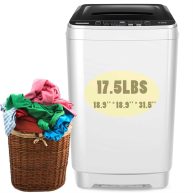 Nictemaw 17.8Lbs Portable Washing Machine 2.3 Cu.ft Portable Washer with Drain Pump