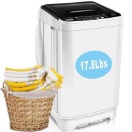 Nictemaw 17.8Lbs Portable Washing Machine 2.3 Cu.ft Portable Washer with Drain Pump