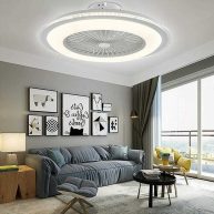 Orillon Ceiling Fan with Lights for Indoor Kitchen Bathroom Bedroom 24