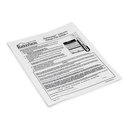 RadonAway GP501 Radon Fan Install kit Two 3×3 White Couplings U-Tube Vacuum Gauge Radon System Labels - Image 4