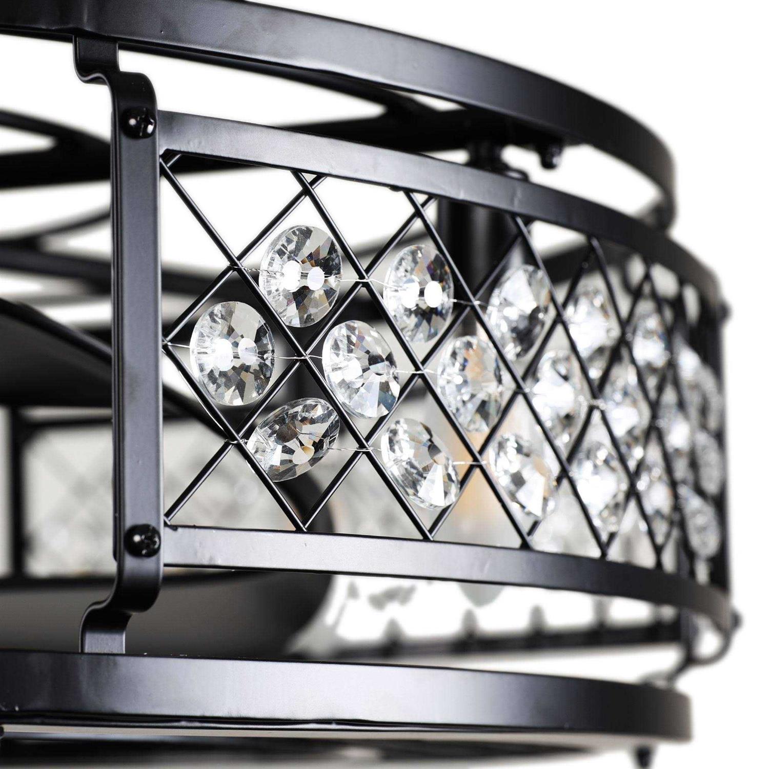 Parrot Uncle 27 Wright Industrial DC Motor Downrod Mount Reversible Crystal Ceiling Fan with Lighting and Remote Control - Image 5