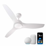 ProMounts 52 3-Blade Smart Voice Ceiling Fan with LED Light Reverse Function
