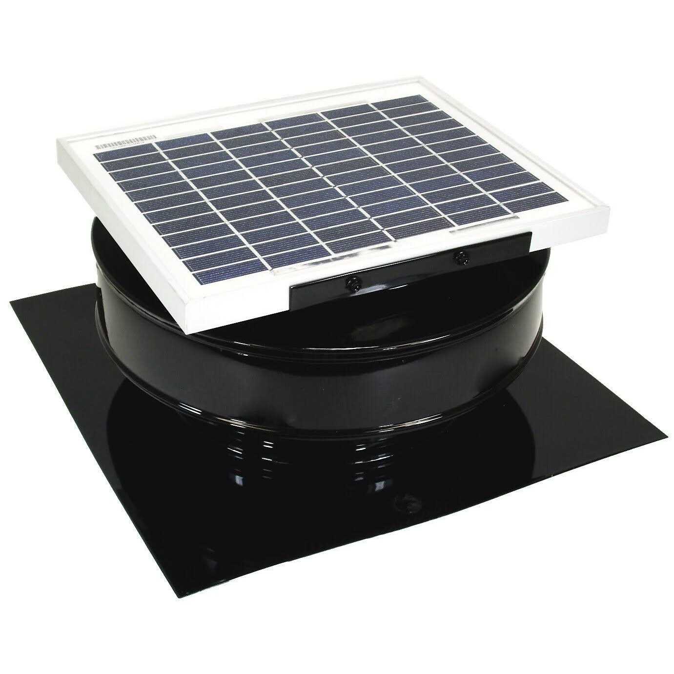 Active VENTILATION 365 CFM 5-Watt Solar Powered Roof Mounted Exhaust Attic Fan