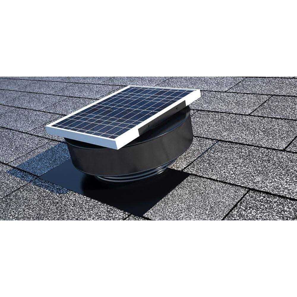 Active VENTILATION 365 CFM 5-Watt Solar Powered Roof Mounted Exhaust Attic Fan - Image 2