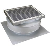 Active VENTILATION 365 CFM 5-Watt Solar Powered Roof Mounted Exhaust Attic Fan
