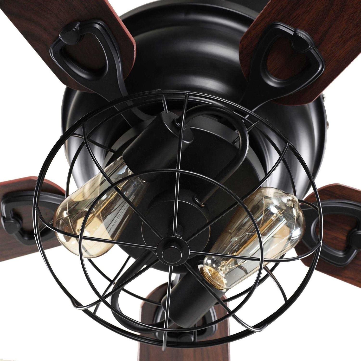 Parrot Uncle 48 Ummuhan Industrial Flush Mount Reversible Ceiling Fan with Lighting and Remote Control - Image 4