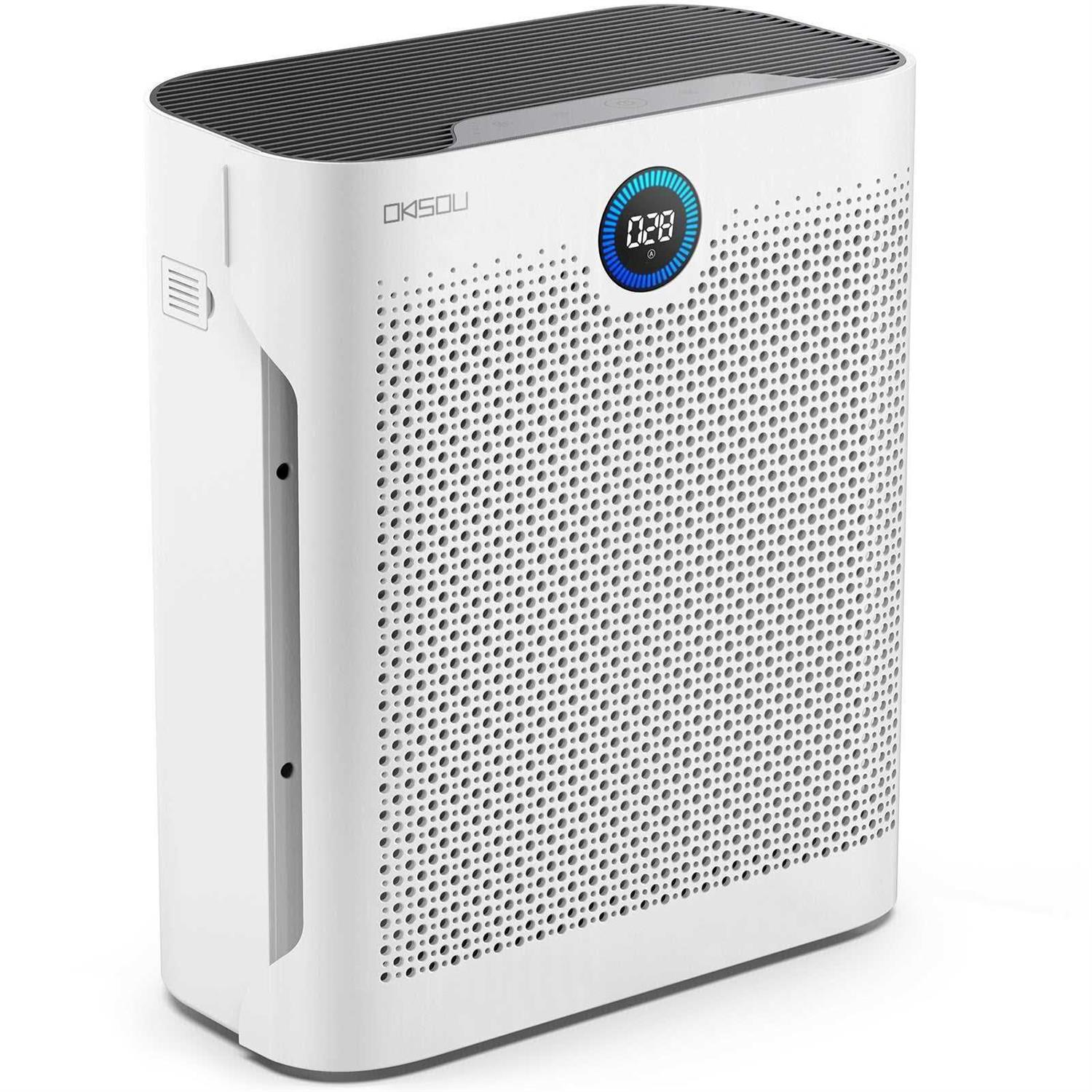 OKSOU Air Purifiers for Home Large Room up to 1490 Ft² with Laser Sensor