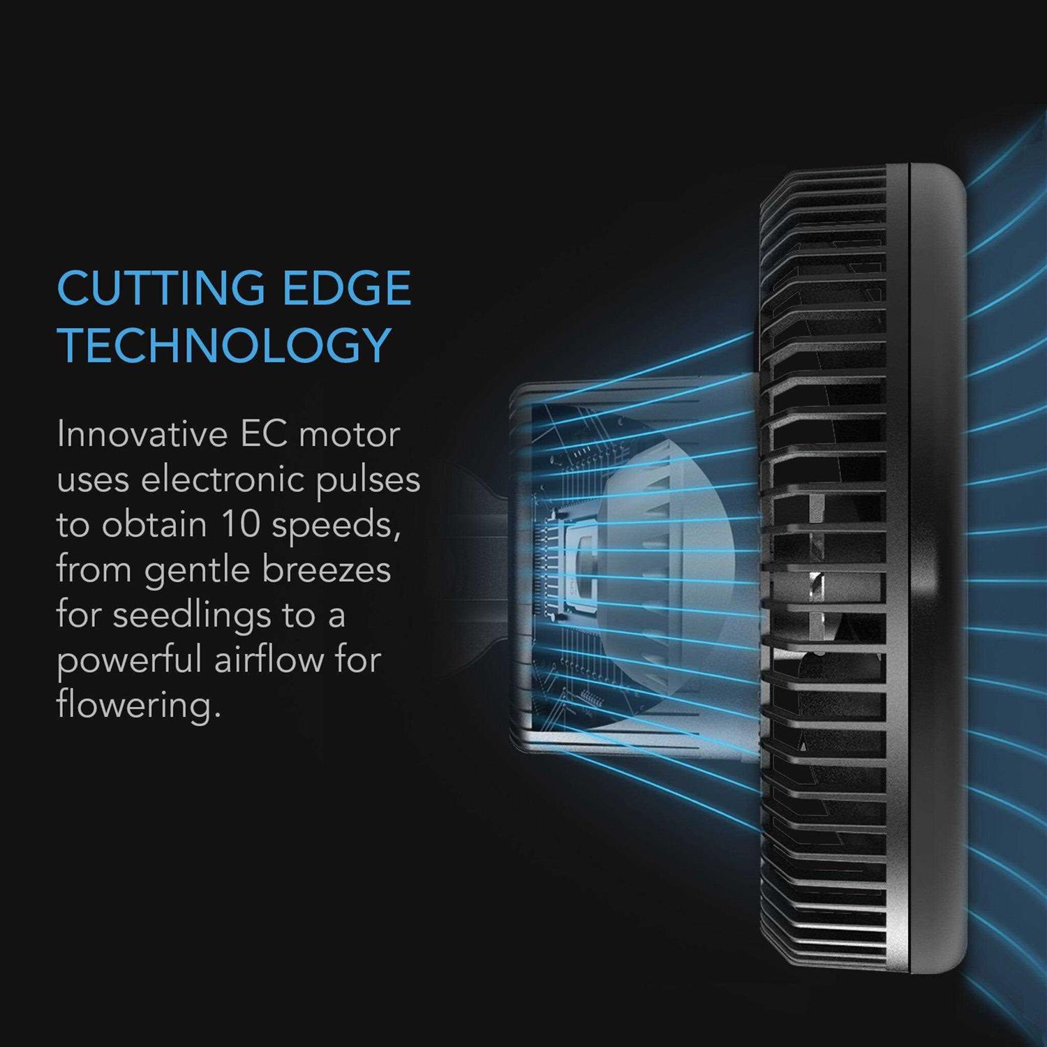 AC Infinity CLOUDRAY A9 Grow Tent Clip Fan 9” with 10 Speeds - Image 2