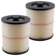 Replacement Filters 17816 Compatible with Shop Vac Craftsman 9-17816, Fits Most 5 Gallon and Larger Wet/Dry Vacs