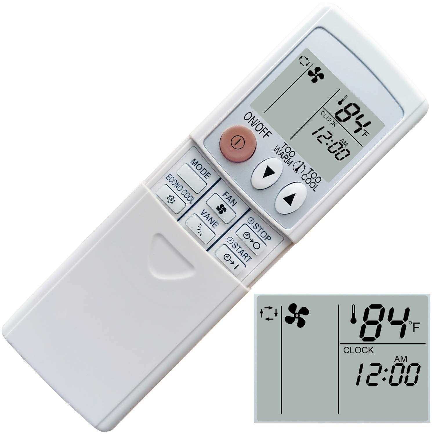 Replacement for Mitsubishi Electric Mr Slim Air Conditioner Remote Control for M