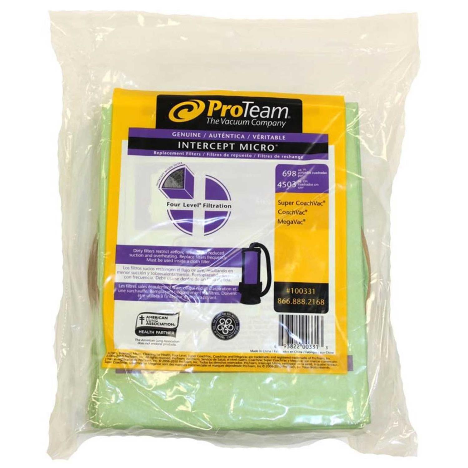 ProTeam 10 Qt Intercept Micro Filter Bags 100331 - Image 5