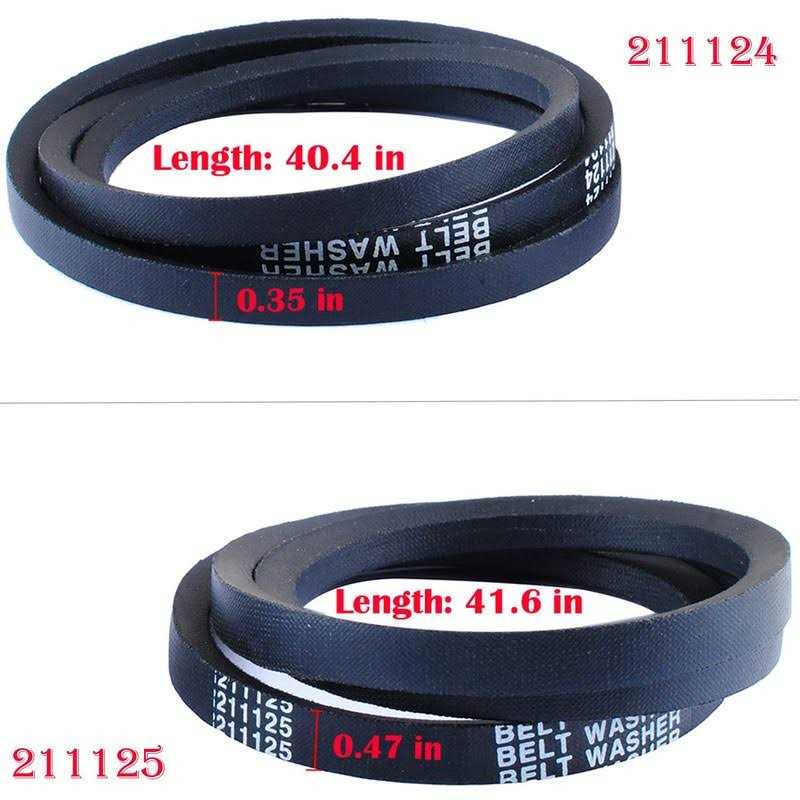 Replacement 12112425 Washer Drive & Pump Belt Set for Maytag / Jenn-Air - Image 5