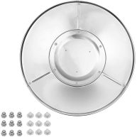 Replacement Patio Heater Heat Shield 3 Outer Panels and 1 Center Panel Heat Shield with 3 Pre-Drilled Holes