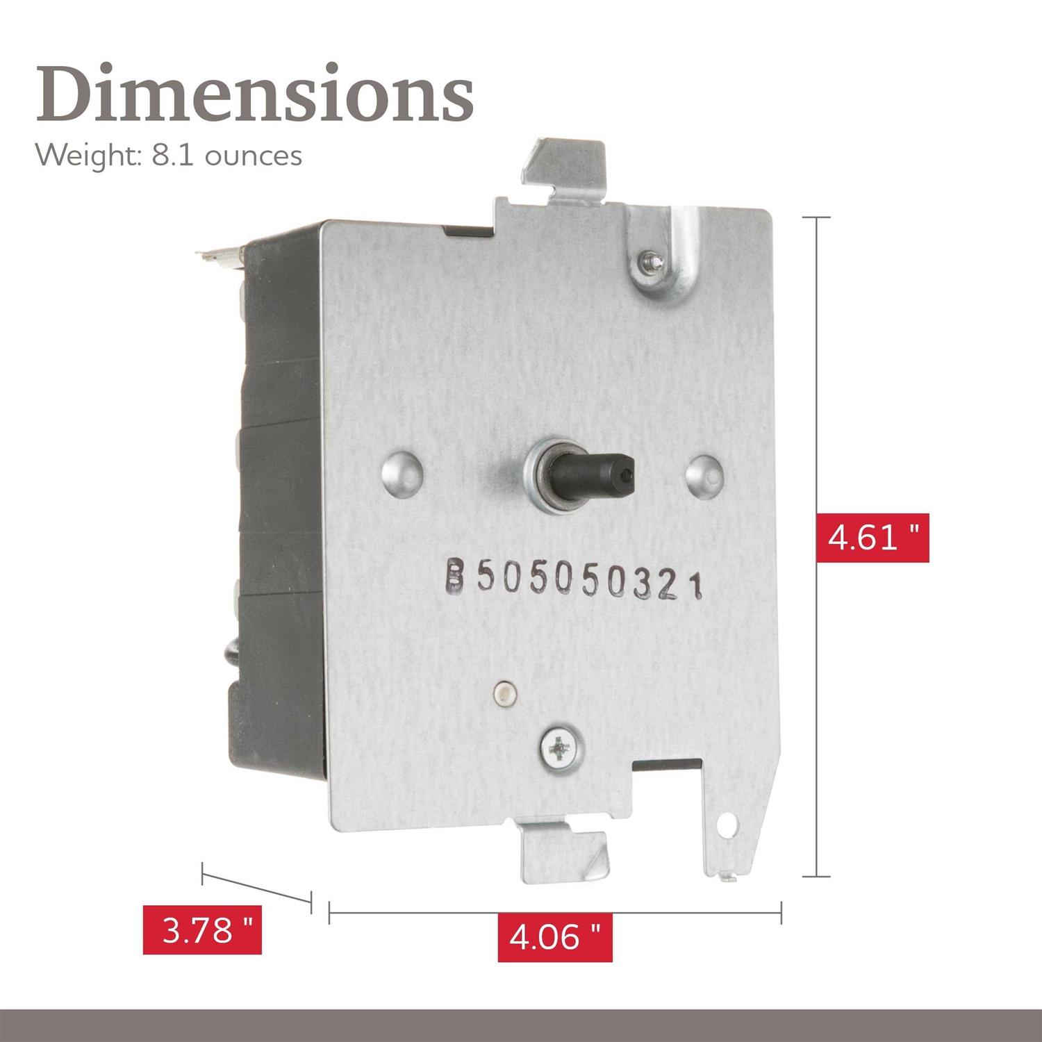 Parts Master Replacement for GE/Hotpoint Dryer Timer WE4M532 - Image 3