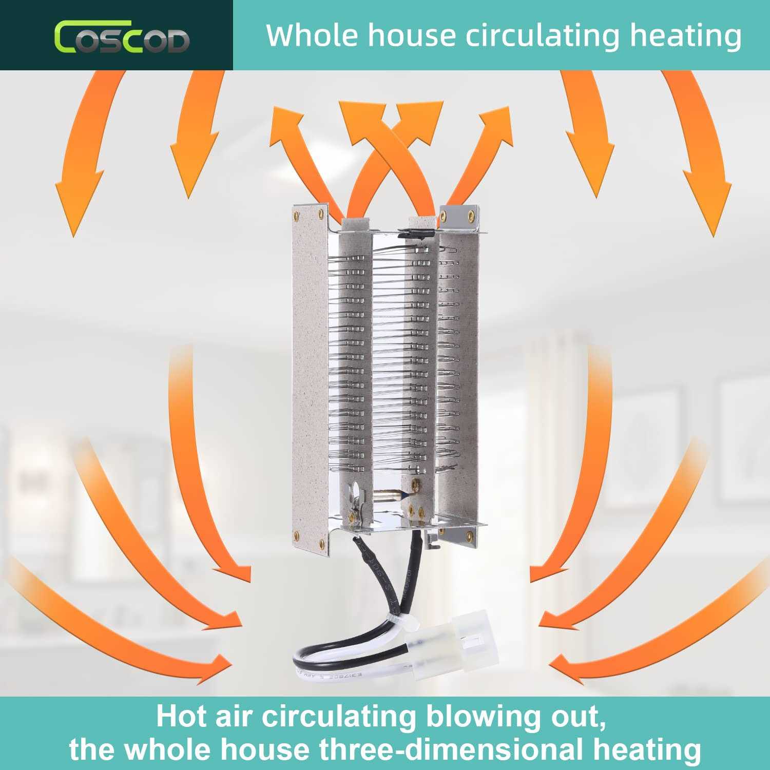 Original Bathroom Fan Heater Element Replacement Part COSCOD Heater Element for Nutone QTXN 110HL/100HL/ Broan 100HL etc - Image 5