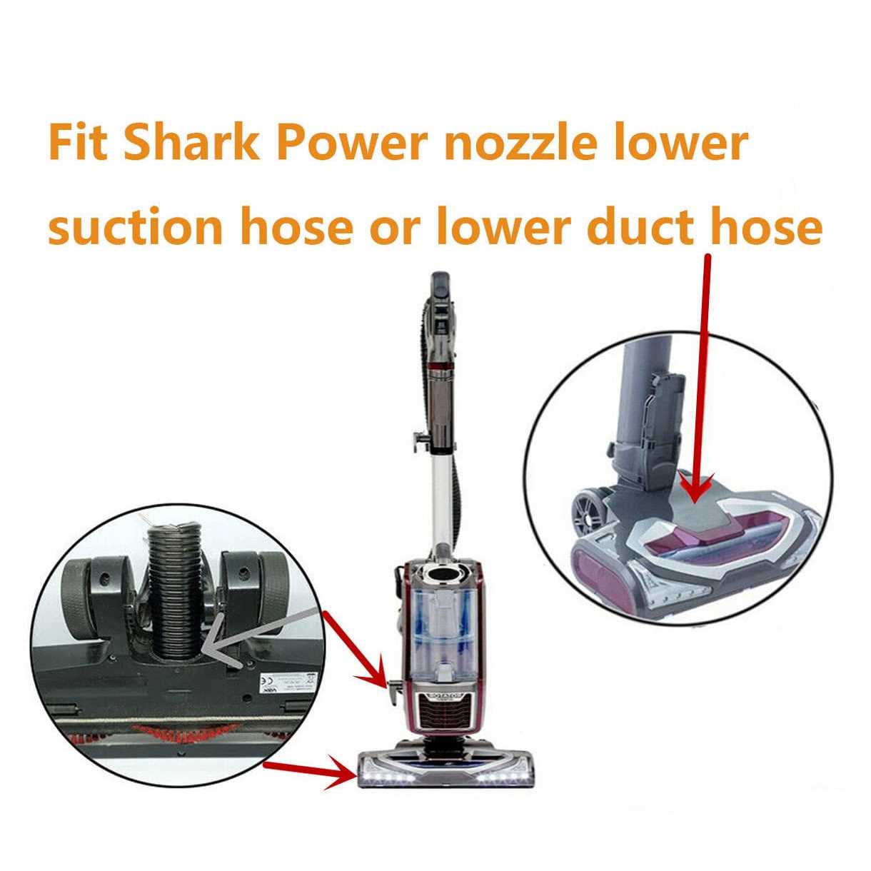 Replacement Shark Motorized Lower Nozzle Hose For Shark Rocket Vacuum Hv300 Hv30 - Image 2