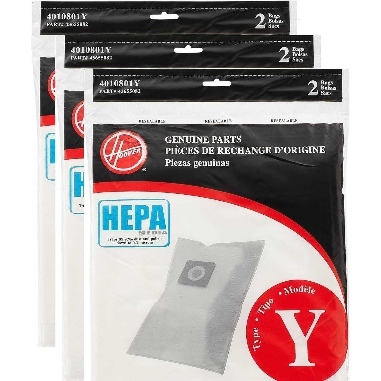 Replacement Part For Hoover Type Y Hepa Bag