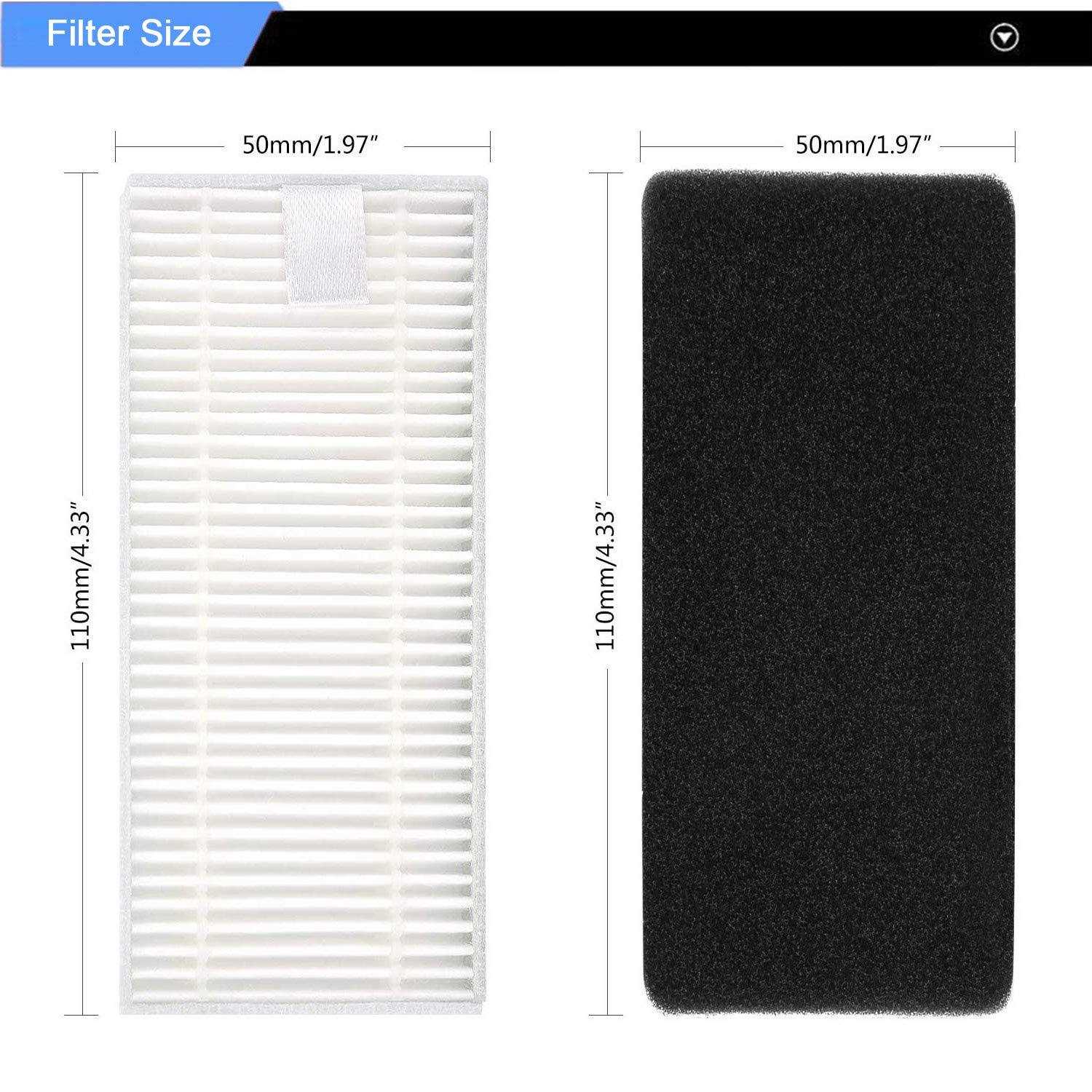 Replacement Filters and Brushes for Ecovacs Deebot N79 N79s Dn622 500 N79w Robot - Image 3