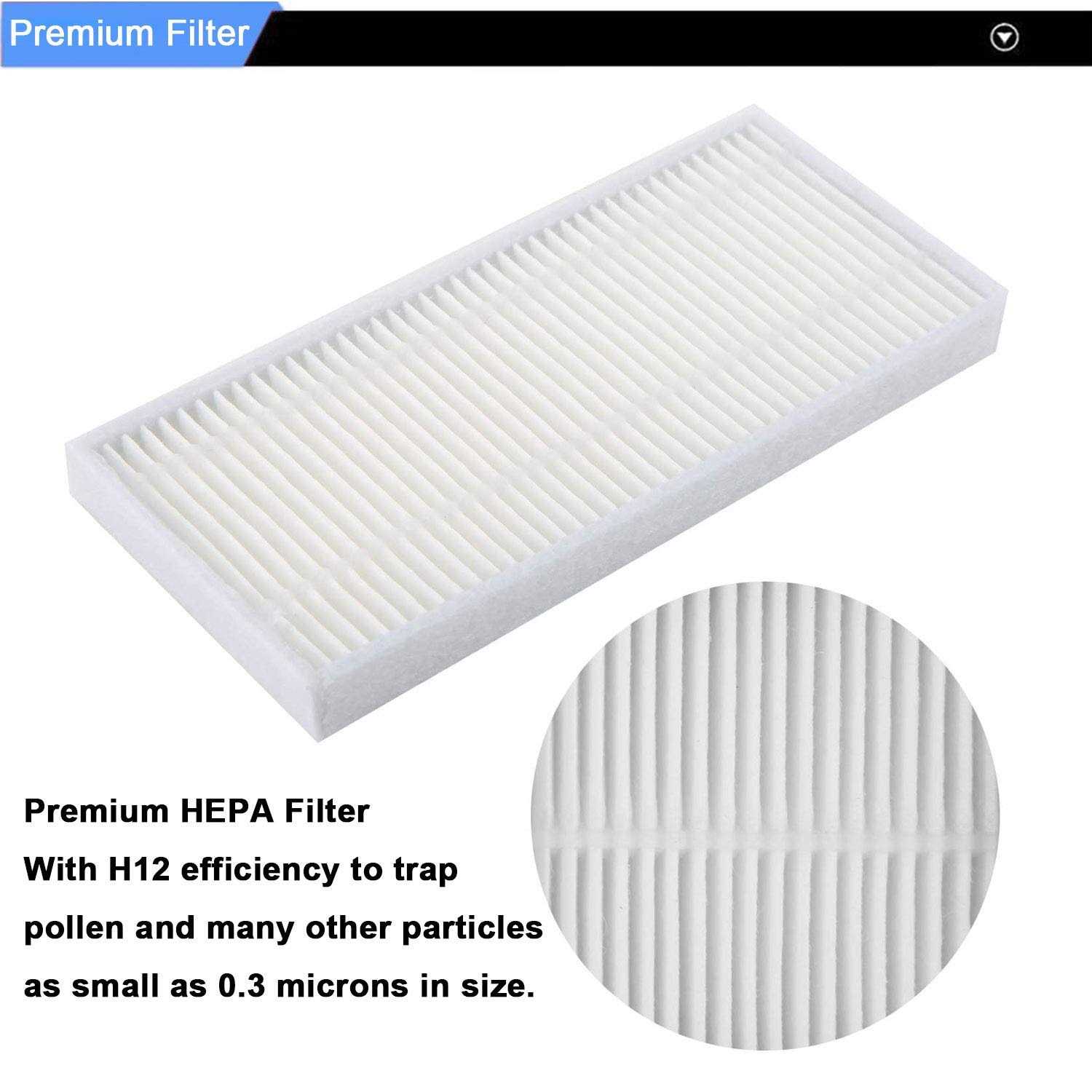 Replacement Filters and Brushes for Ecovacs Deebot N79 N79s Dn622 500 N79w Robot - Image 4