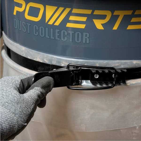 POWERTEC 19-1/8 in. Dia Band Clamp for Dust Collector - Image 4