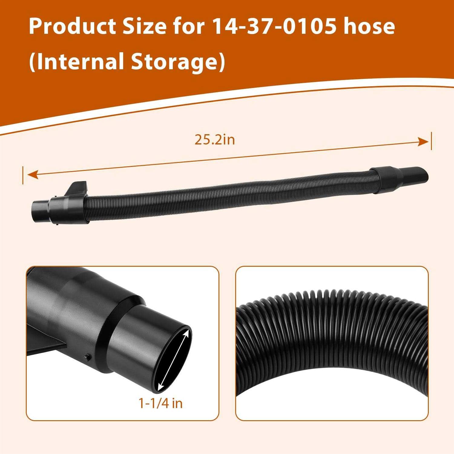 14-37-0105 18V/28V Wet/Dry Vac Hose Assembly Compatible with Milwaukee 18V/28V Wet/Dry Vacuum for 0780-20 0880-20 0970-20 - Image 5