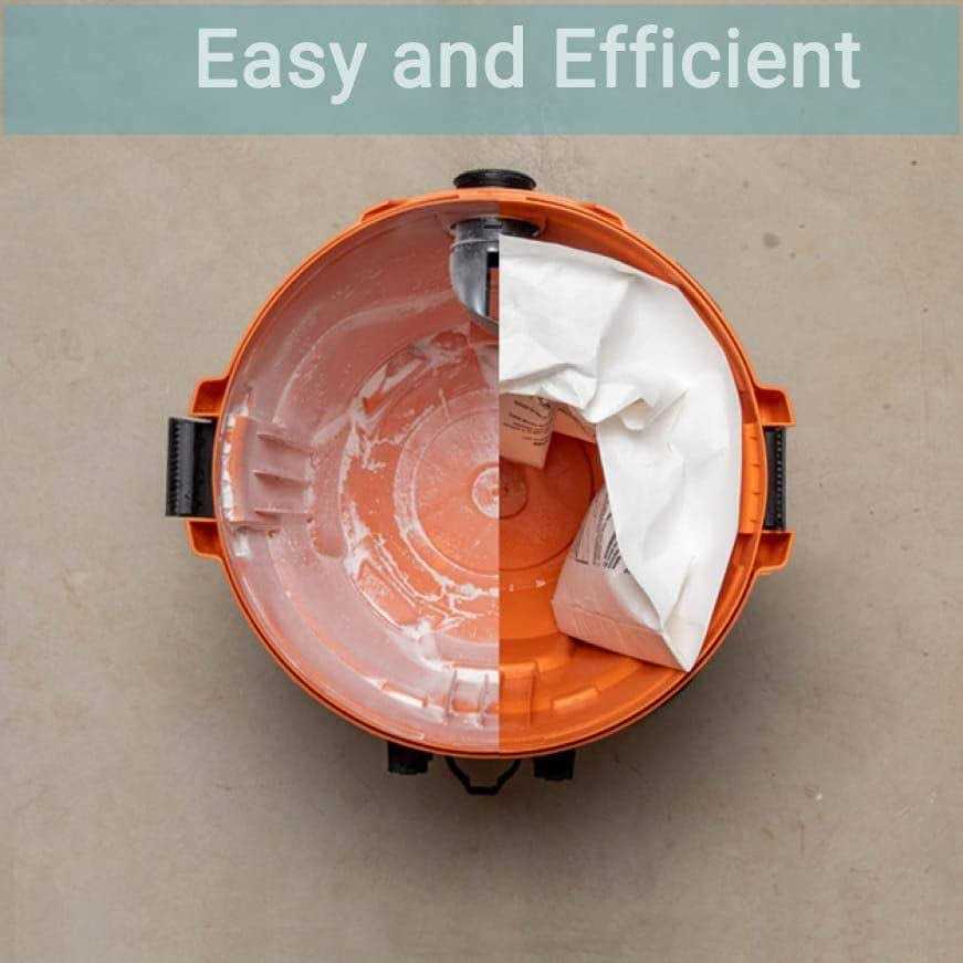 PACK 6 VF3502 Shop Vac Bags Compatible with Ridgid 12 to 16 Gallon Wet Dry Vac High Efficiency Vacuum Bag 23743 Replacement Dust Collector PS12 - Image 3