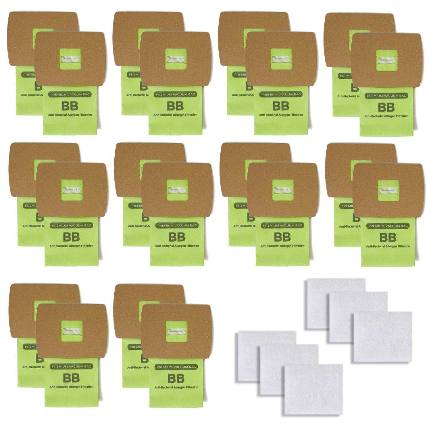 Replacement Style BB Vacuum Dust Paper Bags Compatible With Oreck XL Buster B Canister,PKBB12DW