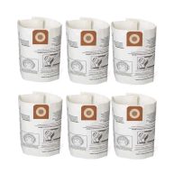 Pack 6 Vacuum Bags For Craftsman 16 to 20 gallon Shop Vac and Ridgid 16 Gal Shopvac Dust Collection Bags